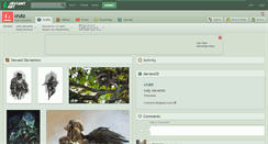 Desktop Screenshot of crutz.deviantart.com