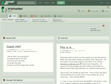 Tablet Screenshot of brianhaddad.deviantart.com