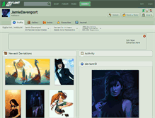 Tablet Screenshot of jamiedavenport.deviantart.com