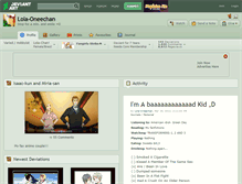 Tablet Screenshot of lola-oneechan.deviantart.com