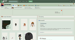 Desktop Screenshot of carmensaur.deviantart.com