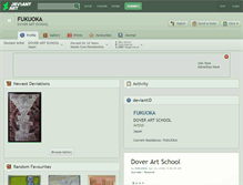 Tablet Screenshot of fukuoka.deviantart.com