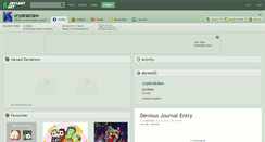Desktop Screenshot of crystralclaw.deviantart.com