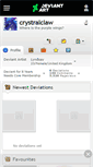 Mobile Screenshot of crystralclaw.deviantart.com