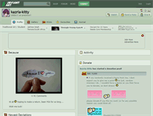 Tablet Screenshot of kazria-kitty.deviantart.com