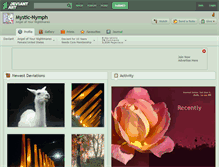 Tablet Screenshot of mystic-nymph.deviantart.com