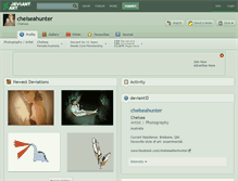 Tablet Screenshot of chelseahunter.deviantart.com