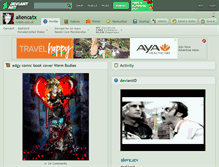 Tablet Screenshot of aliencatx.deviantart.com