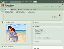 Tablet Screenshot of caramelapple.deviantart.com