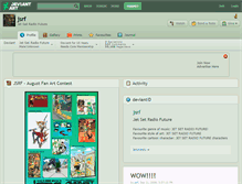 Tablet Screenshot of jsrf.deviantart.com