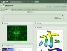 Tablet Screenshot of koiurashima.deviantart.com