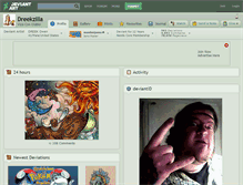 Tablet Screenshot of dreekzilla.deviantart.com