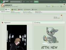 Tablet Screenshot of koibito813.deviantart.com