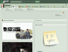 Tablet Screenshot of nikky81.deviantart.com