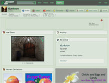 Tablet Screenshot of idunknow.deviantart.com