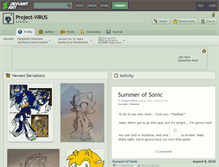 Tablet Screenshot of project-virus.deviantart.com