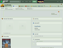 Tablet Screenshot of lovefreely.deviantart.com