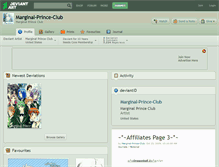 Tablet Screenshot of marginal-prince-club.deviantart.com