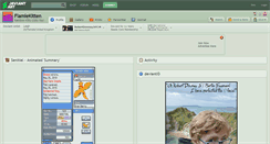 Desktop Screenshot of flamiekitten.deviantart.com