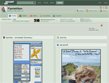 Tablet Screenshot of flamiekitten.deviantart.com