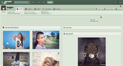 Desktop Screenshot of maggie-.deviantart.com