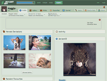 Tablet Screenshot of maggie-.deviantart.com