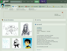 Tablet Screenshot of miniboy.deviantart.com