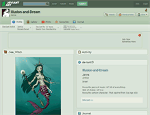 Tablet Screenshot of illusion-and-dream.deviantart.com