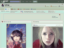 Tablet Screenshot of fadingz.deviantart.com