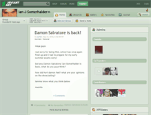 Tablet Screenshot of ian-j-somerhalder.deviantart.com
