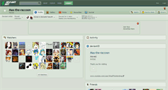 Desktop Screenshot of max-the-raccoon.deviantart.com