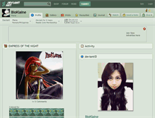 Tablet Screenshot of bioklaine.deviantart.com