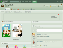Tablet Screenshot of cherry-pixels.deviantart.com