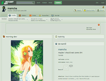 Tablet Screenshot of mamcha.deviantart.com