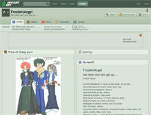 Tablet Screenshot of frostartangel.deviantart.com