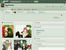 Tablet Screenshot of flippyfunclub.deviantart.com