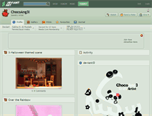 Tablet Screenshot of chocoang3l.deviantart.com