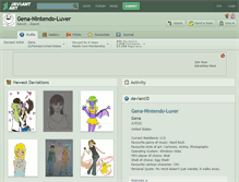 Tablet Screenshot of gena-nintendo-luver.deviantart.com