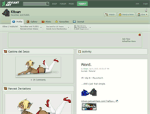 Tablet Screenshot of kitxan.deviantart.com