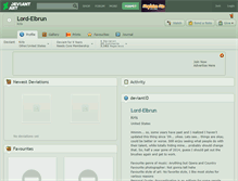 Tablet Screenshot of lord-elbrun.deviantart.com