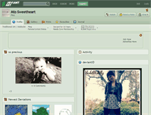 Tablet Screenshot of miz-sweetheart.deviantart.com