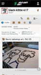 Mobile Screenshot of black-kittie-617.deviantart.com