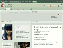 Tablet Screenshot of kumokittdawn.deviantart.com
