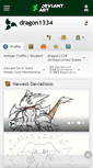 Mobile Screenshot of dragon1334.deviantart.com