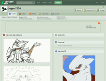 Tablet Screenshot of dragon1334.deviantart.com