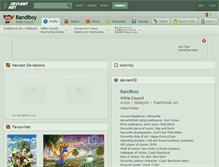 Tablet Screenshot of bandiboy.deviantart.com
