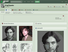 Tablet Screenshot of kingospades.deviantart.com