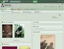 Tablet Screenshot of katerosie.deviantart.com