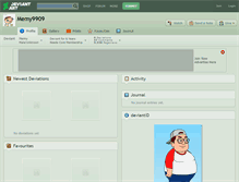 Tablet Screenshot of memy9909.deviantart.com