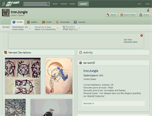 Tablet Screenshot of ironjungle.deviantart.com